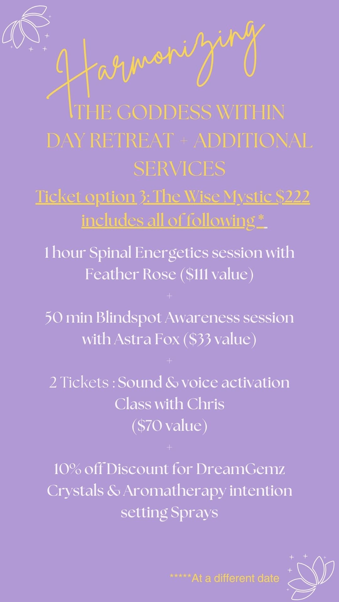 Harmonizing Day Retreat *May 11, 2024*