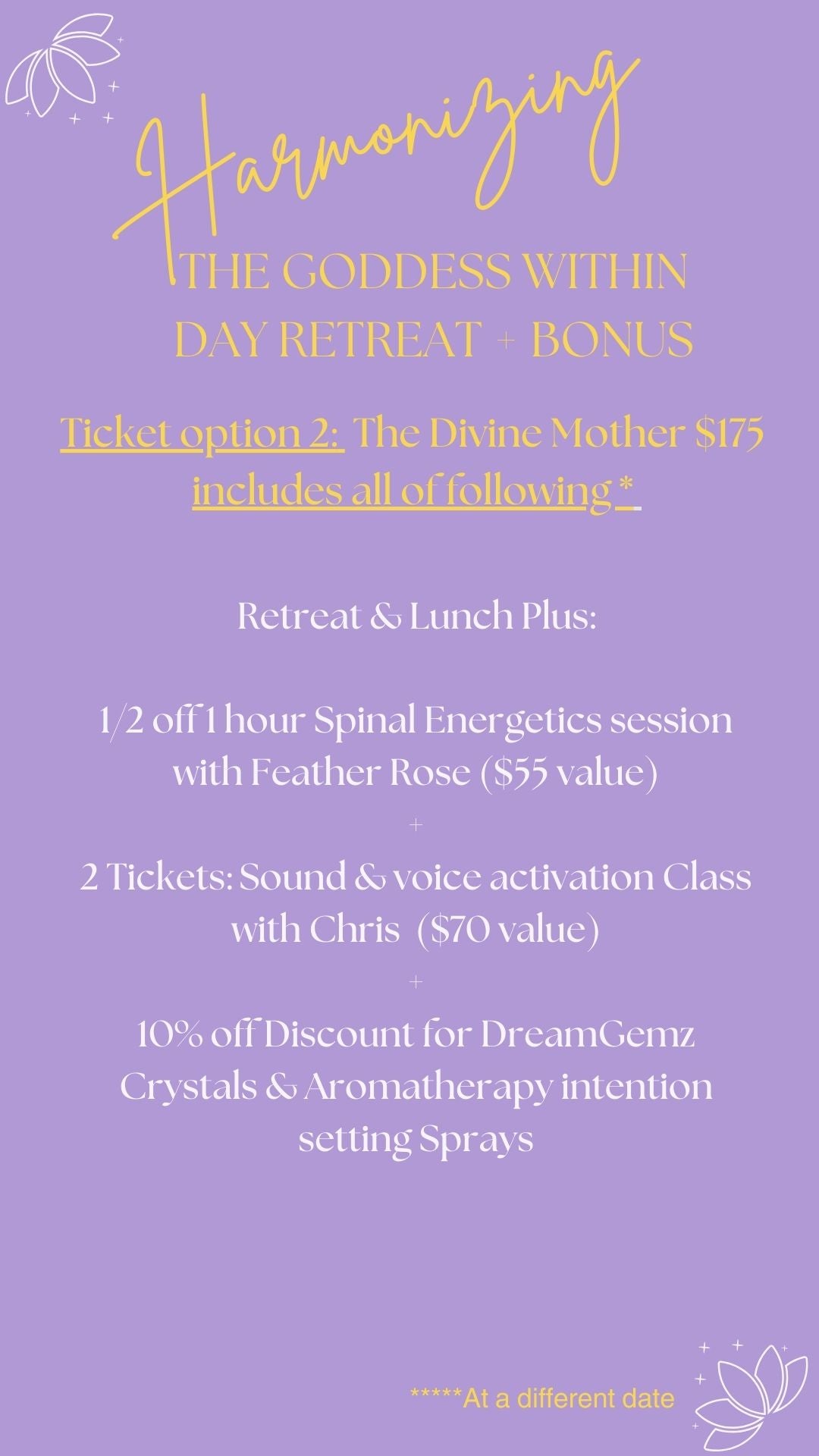 Harmonizing Day Retreat *May 11, 2024*